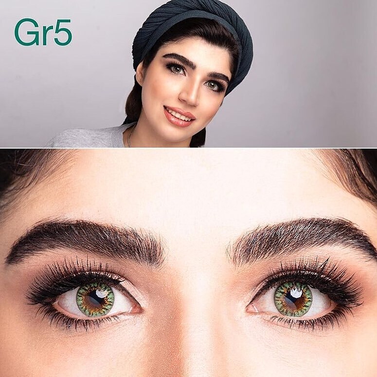 لنز رنگی گلامور سبز شماره 5 | Glamour Color Lenses