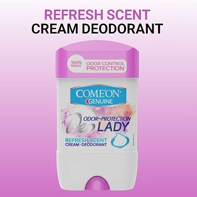 دئودورانت کرمی ضد تعریق زنانه کامان مدل Refresh Scent حجم 75میل