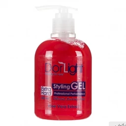 ژل حالت دهنده بسیار قوی مو دورلایت حاوی عصاره آلوئه ورا حجم 300 میل