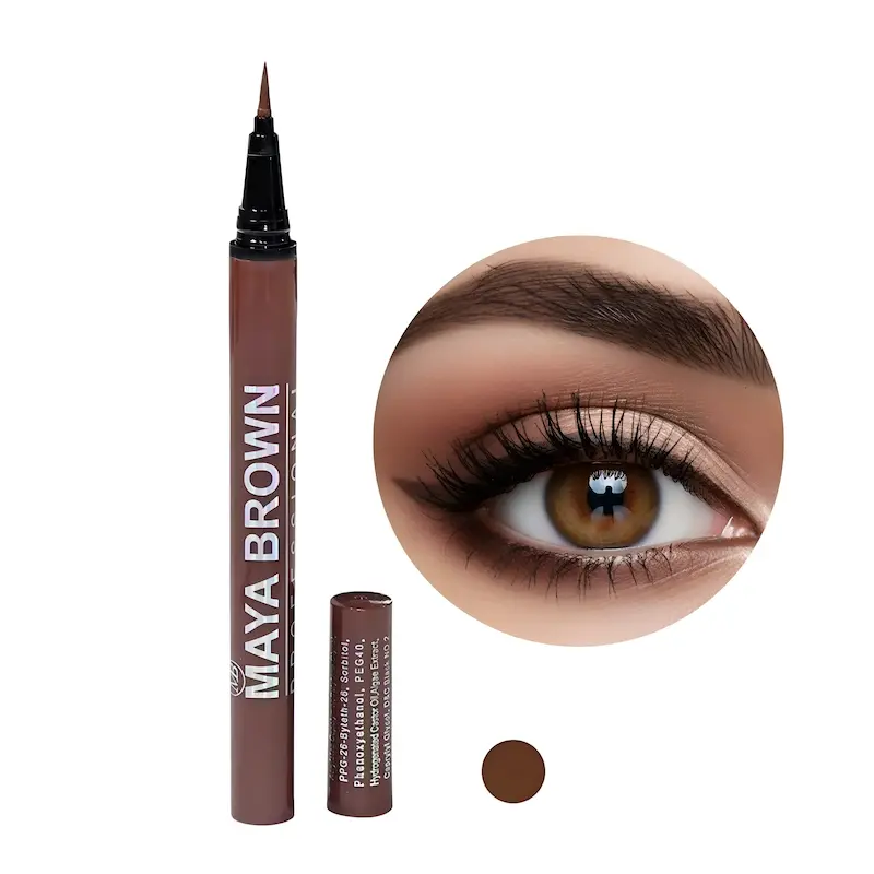 چشم ماژیکی مایا براون رنگ قهوه ای  Maya Brown