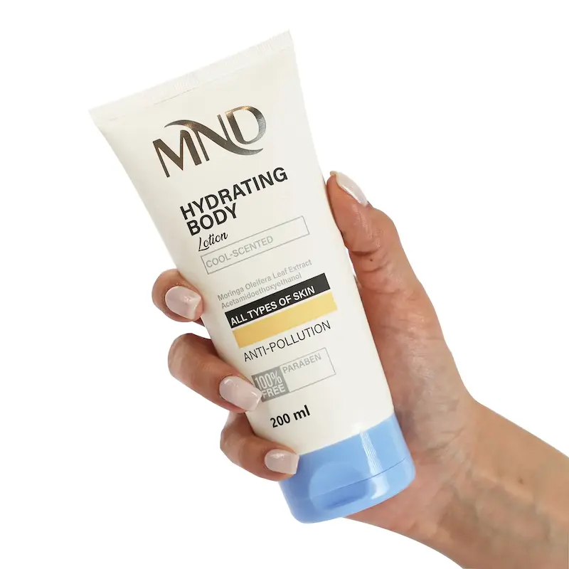 لوسیون آبرسان بدن ام ان دی با رایحه خنک
