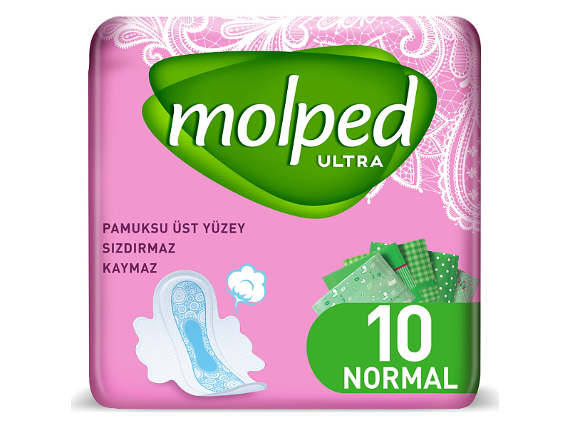 نوار بهداشتی روزانه مولپد نرمال 10 عددی Molped Ultra Normal