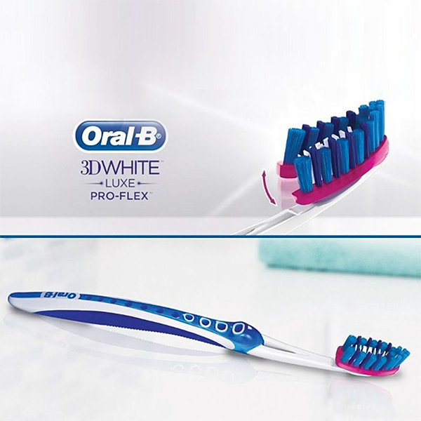 مسواک اورال بی پروفلکس اورجینال Oral B 3D white Pro Flex