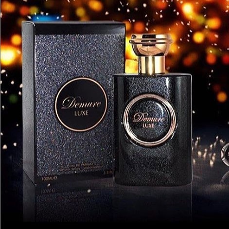 عطر ادکلن زنانه ایو سن یورن بلک اوپیوم فراگرنس ورد دمور لوکس (Fragrance World Demure Luxe)