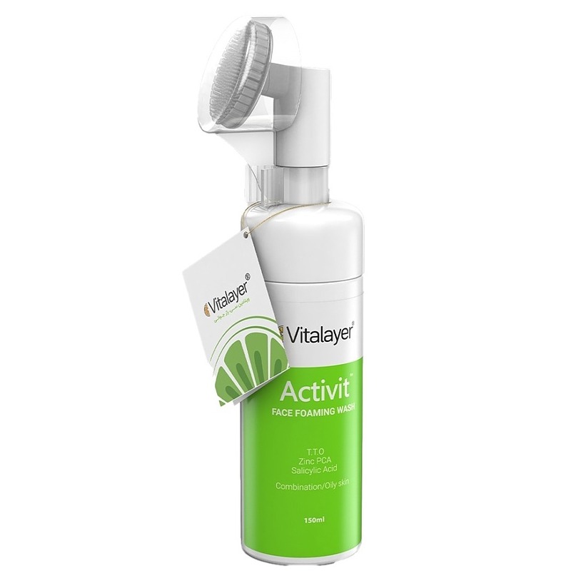 فوم شستشوی صورت پوست مختلط و چرب ویتالیر Vitalayer - Activit Face Foaming Wash