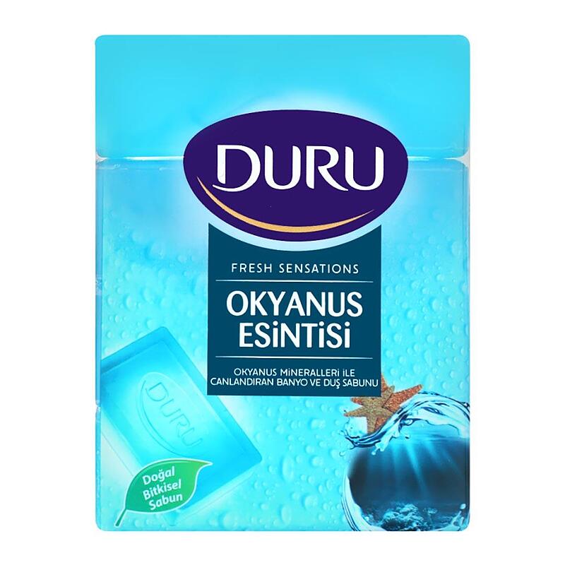 صابون حمام دورو نسیم اقیانوسی اصل ترکیه بسته 4 عددی Duru Okyanus Esintisi