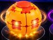 اسپینر مغناطیسی چراغدار مدل توپ چرخشی و ‌تاشو ضد استرس| Decompression Spinning Bal