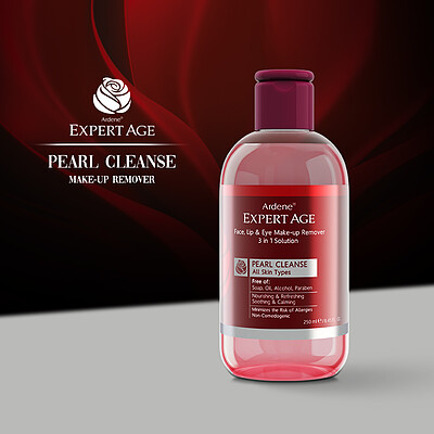 مایع پاک کننده آرایش چشم، لب و صورت Pearl Cleanse اردن اکسپرت ایج