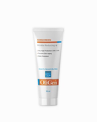 کرم ضد آفتاب رنگی با اثر ضد چروک (پوست خشک) SPF 50 اولیژن