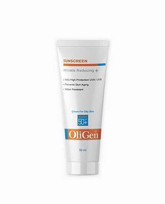 کرم ضد آفتاب رنگی و ضد چروک (پوستهای چرب و جوش دار) SPF 50 اولیژن