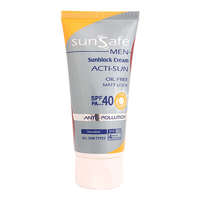 کرم ضد آفتاب آقایان SPF 40 سان سیف