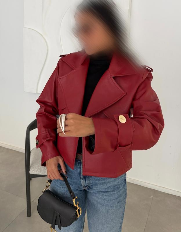 کت چرم نازلی