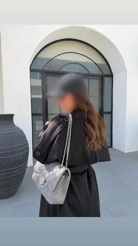 ترنچ کت بلند مشکی