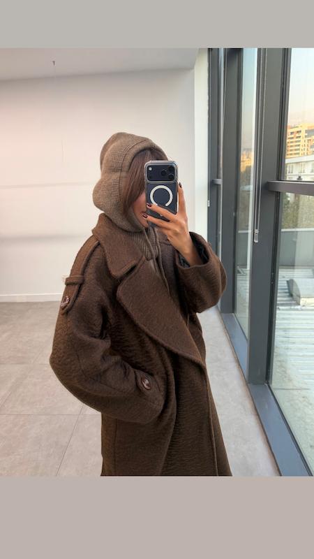 پالتو بلند قهوه ای