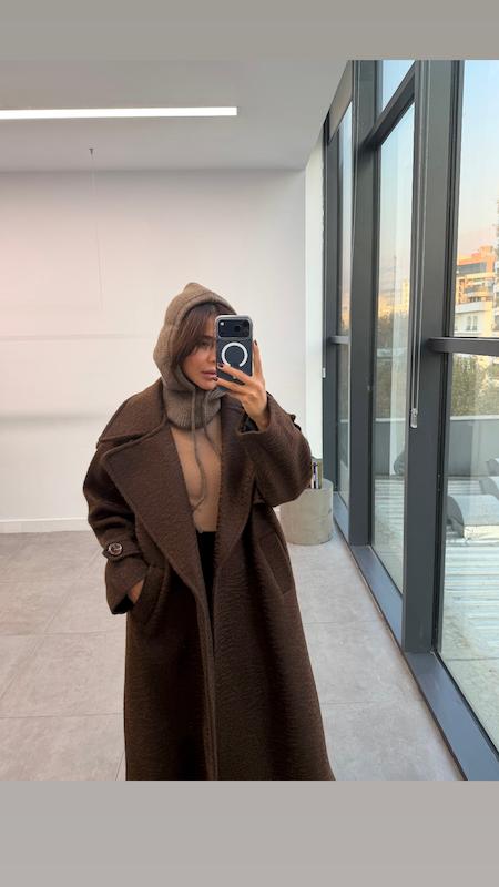 پالتو بلند قهوه ای