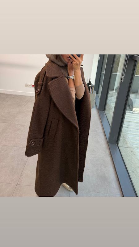 پالتو بلند قهوه ای