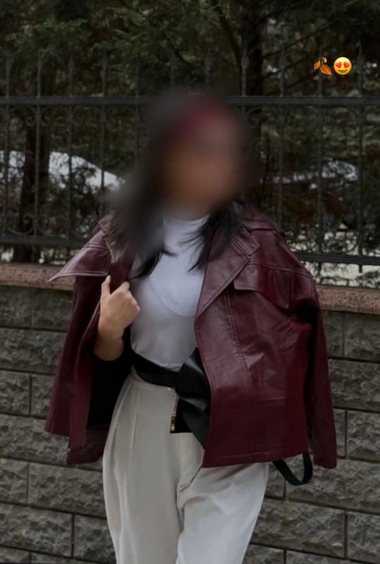 کت چرم زرشکی عسل