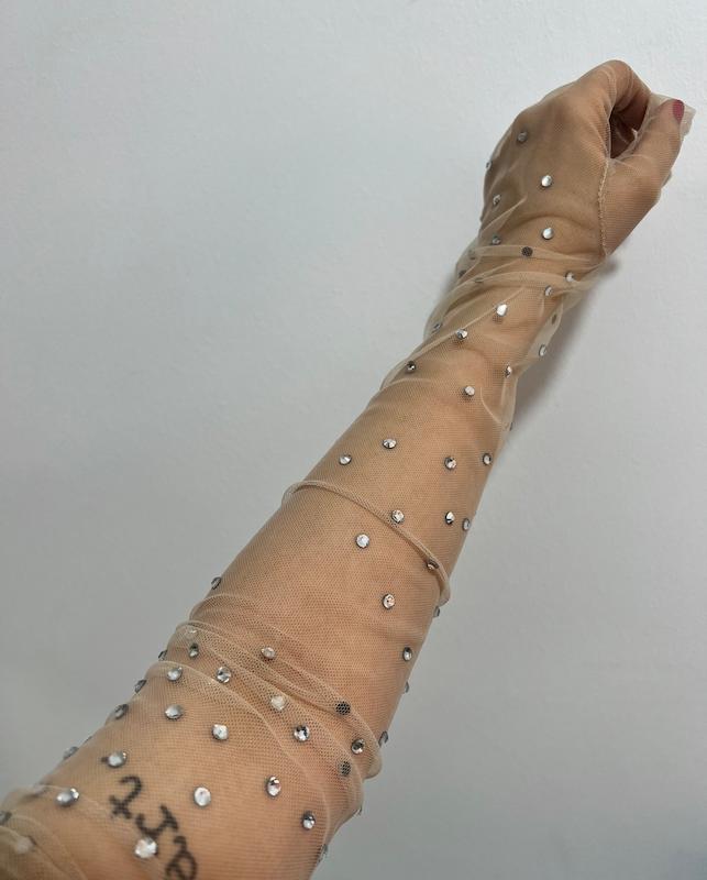 دستکش نگین دار