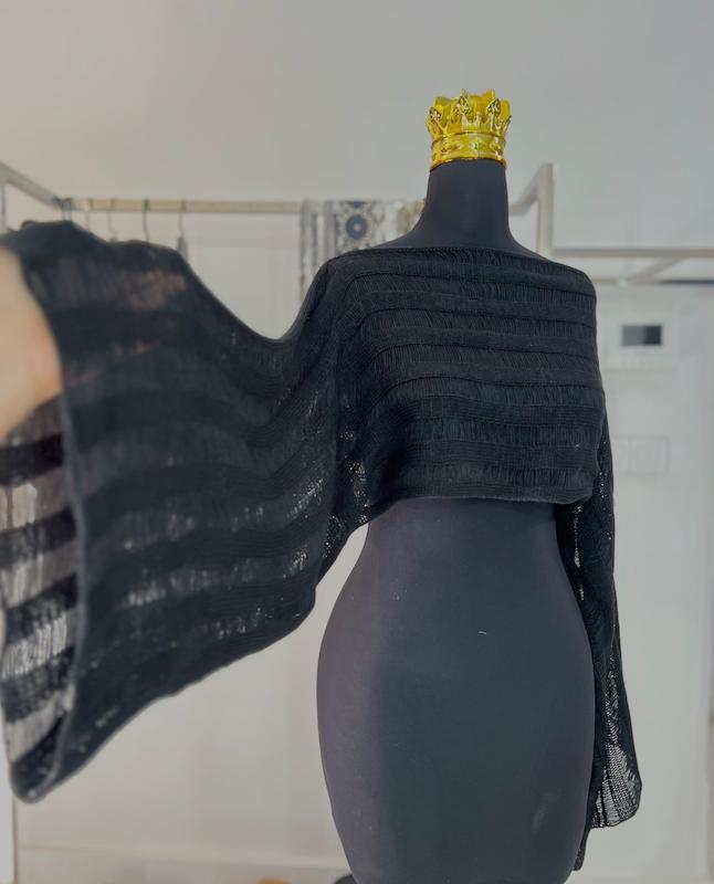 کراپ بافت زاپدار پانچی