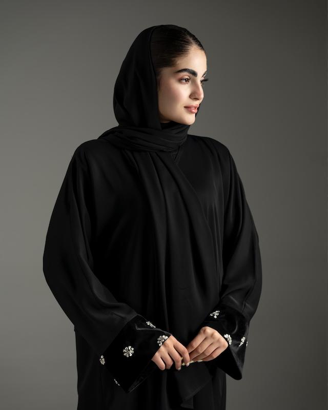 عبای سنگدوزی مخمل 