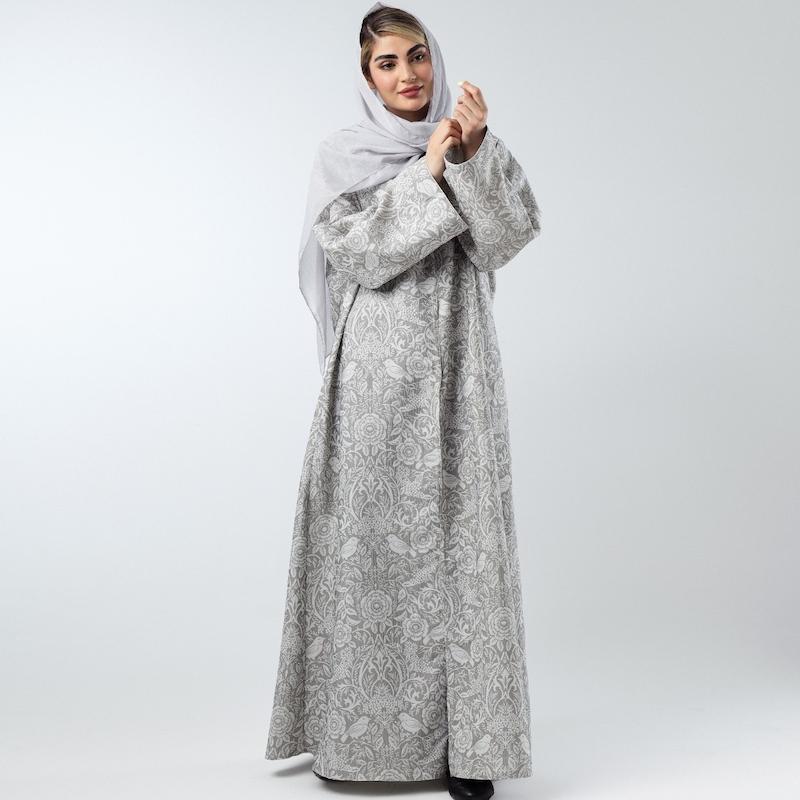 عبای ژاکارد نخ طرح پرنده