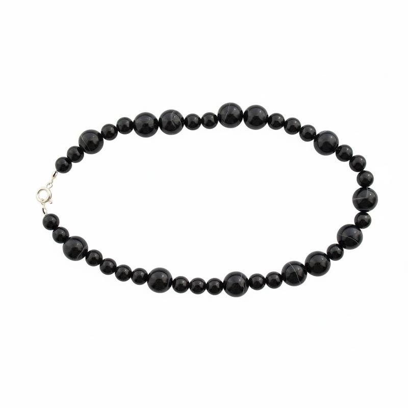 گردبند اونیکس سیاه مدل 2