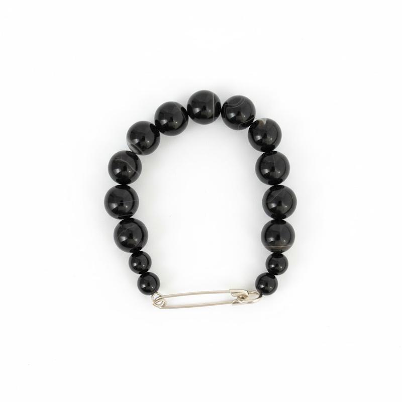 دستبند اونیکس سیاه مدل 2