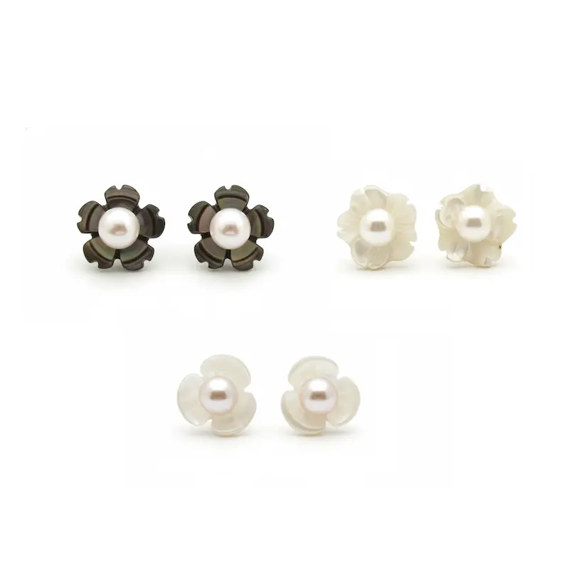 گوشواره شکوفه و مروارید 