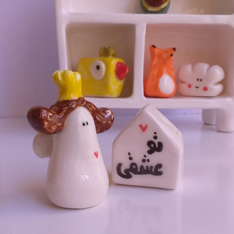 مجسمه سرامیکی صنایع دستی ناروَن مدل مینیاتوری کد S1008