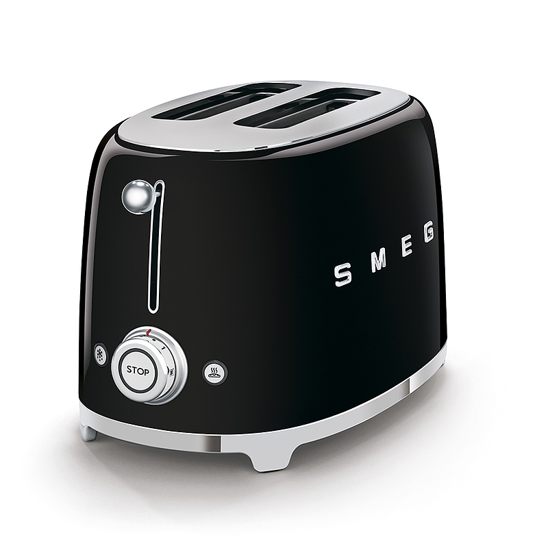 توستر دو اسلایس اسمگ رنگ مشکی مات SMEG TSF01BLMUK 