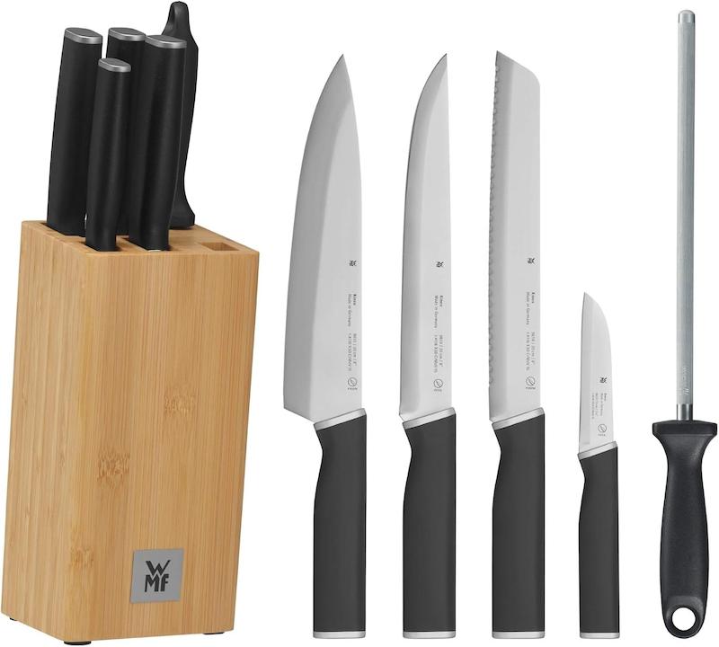 WMF Kineo Knife Block with Knife Set, 6 Pieces