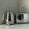ست کتری و توستر اسمگ استیل کروم SMEG Chrome Breakfast Set