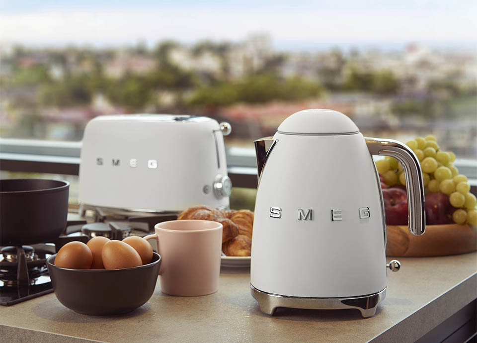 کلکسیون کامل رنگ سفید اسمگ smeg