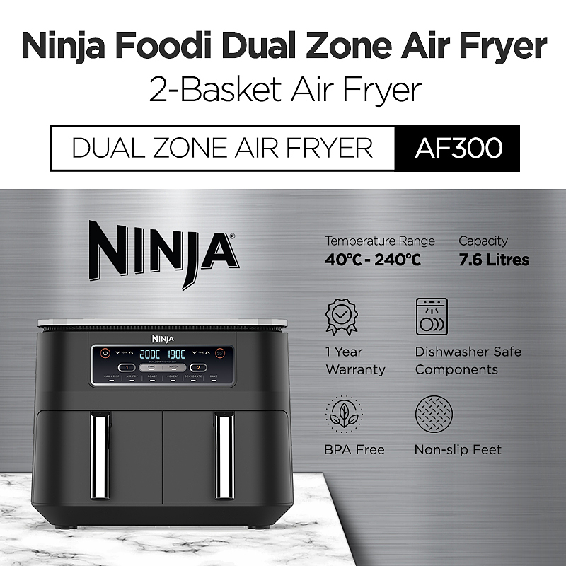 هواپز نینجا Ninja Dual Air Fryer AF300