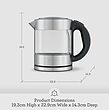 Breville the Compact 1 Litre Kettle (Clear) کتری برقی برویل