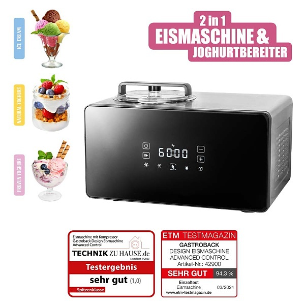 بستنی ساز و ماست ساز پیشرفته گاستروبک 42900  DESIGN ICE CREAM MAKER ADVANCED CONTROL