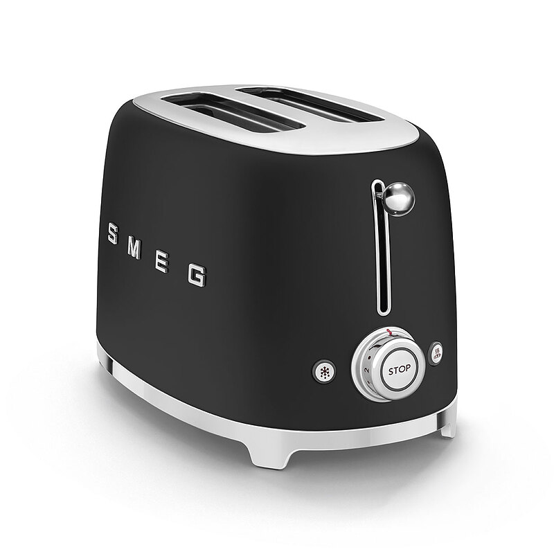 توستر دو اسلایس اسمگ رنگ مشکی مات SMEG TSF01BLMUK 