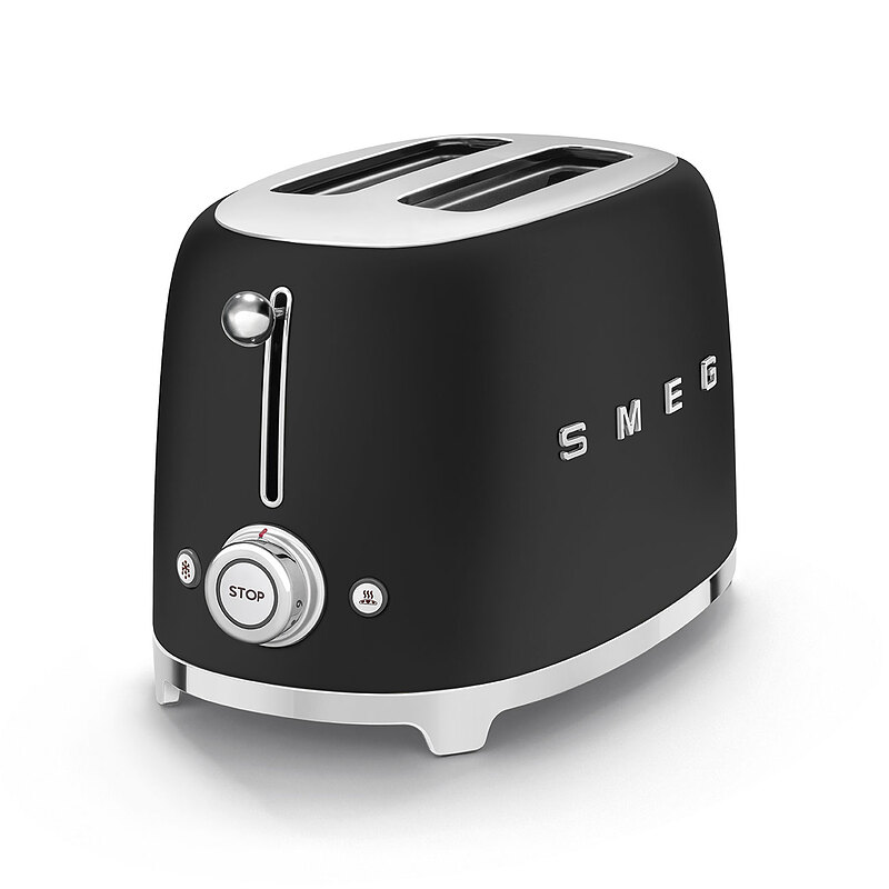 توستر دو اسلایس اسمگ رنگ مشکی مات SMEG TSF01BLMUK 