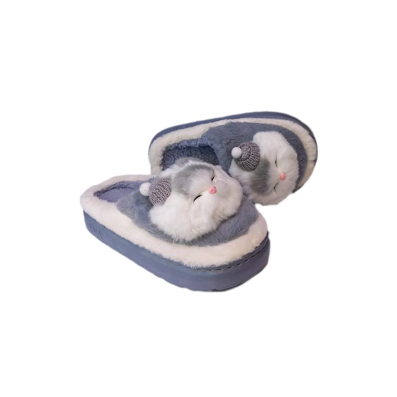 اسلیپر روفرشی زنانه عروسکی گربه جلوبسته