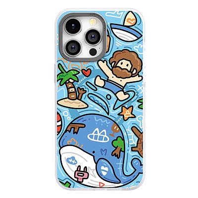 قاب OGBRO مدل Summer whale / کیس OGBRO مگ سیف دار / قاب OGBRO Summer whale MagSafe Iphone Case