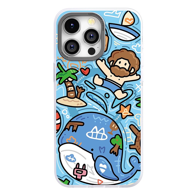 قاب OGBRO مدل Summer whale / کیس OGBRO مگ سیف دار / قاب OGBRO Summer whale MagSafe Iphone Case