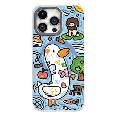 قاب OGBRO مدل Happy duck / کیس OGBRO مگ سیف دار / قاب OGBRO Happy duck MagSafe Iphone Case