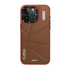 قاب YOUNGKIT مدل Backboard Leather  مگ سیف دار - Apple iphone Brown Backboard Leather MagSafe iPhone15 Case