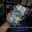 قاب موبایل ogbro طرح سفر به بهشت با المان‌های LEGO و شخصیت مرد سیبیل‌دار