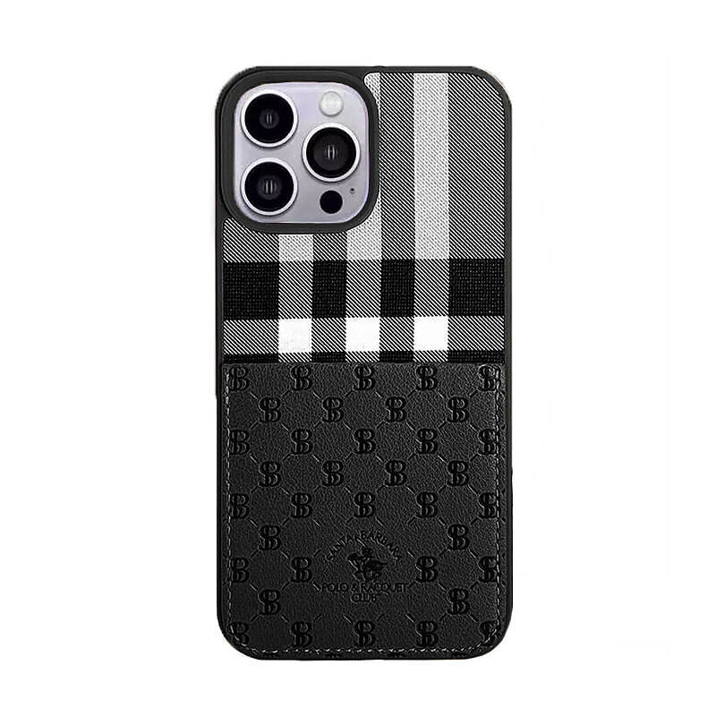 قاب سانتا باربارا پولو مدل Plaid مناسب برای گوشی موبایل اپل - Santa Barbara & Racquet Club Plaid Leather Case for iPhone