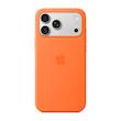 قاب سیلیکونی اصلی مگ‌سیف دار آیفون 17 پرومکس رنگ نارنجی Apple Silicone Case – طرح جدید و پرانرژی