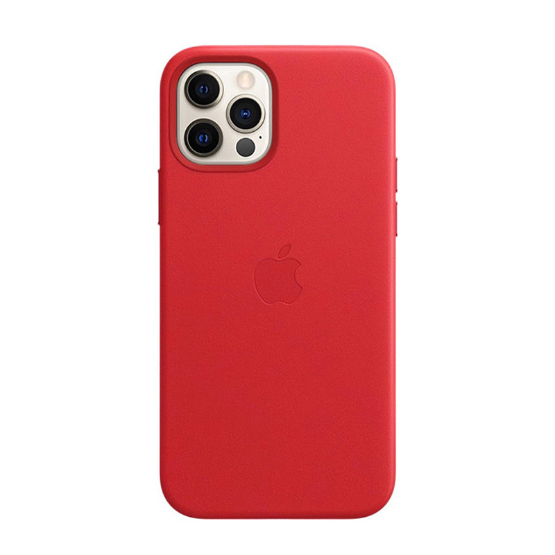 قاب چرمی اصلی مگ سیف دار آیفون رنگ قرمز- Apple Iphone Red Leather Case With Magsafe