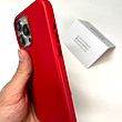 قاب چرمی اصلی مگ سیف دار آیفون رنگ قرمز- Apple Iphone Red Leather Case With Magsafe