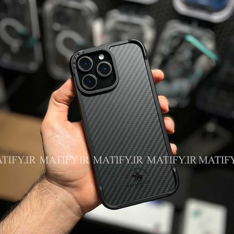 قاب آیفون سانتا باربارا پولو ELVIS مگسیف دار - Santa Barbara Polo Raquet Club ELVIS Carbon Fibre Series for iPhone
