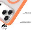 قاب یانگ‌کیت مدل Clear کیس نارنجی نیمه‌مات آیفون 17 پرومکس – ضد اثر انگشت و مگسیف‌دار